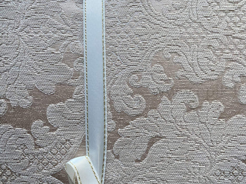 Austinių veliūro raštų lovatiesė "Venus" su 2 pagalvių užvalkalais, kreminė/šviesi smėlinė